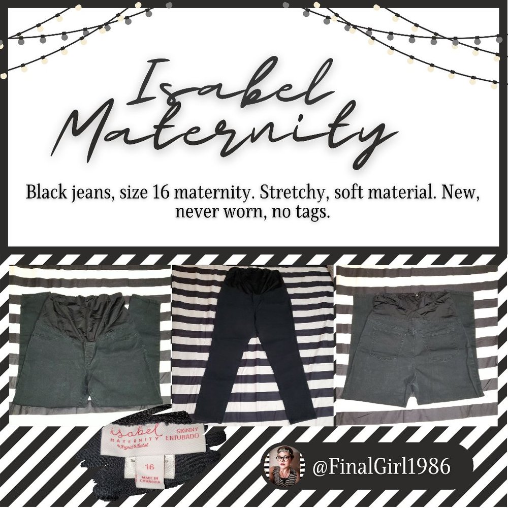 Black Maternity Skinny Jeans